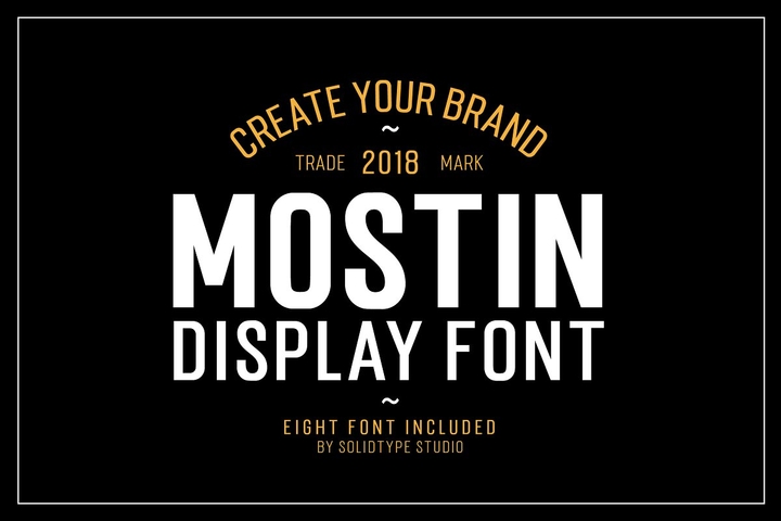 Example font Mostin #7